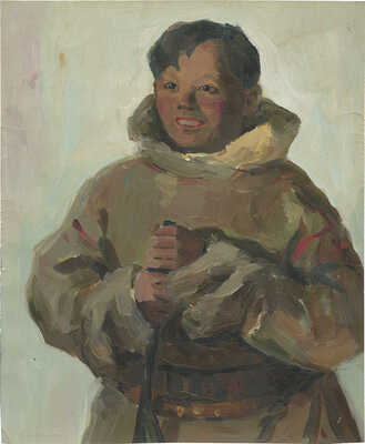 Неизвестный художник. Мужской портрет в национальном костюме 